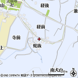 愛知県西尾市吉良町乙川蛇抜5周辺の地図