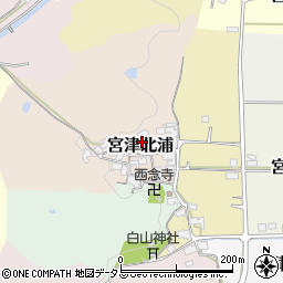 京都府京田辺市宮津北浦周辺の地図