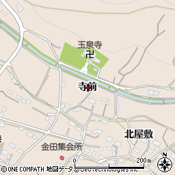 愛知県豊橋市石巻町寺前周辺の地図