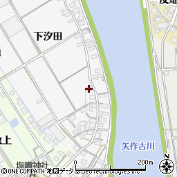 愛知県西尾市一色町松木島下汐田104周辺の地図