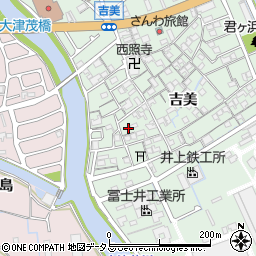 兵庫県姫路市大津区吉美727周辺の地図