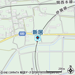 新居駅周辺の地図