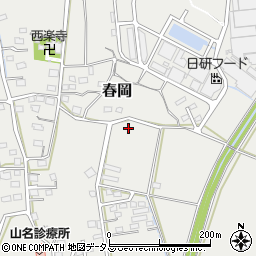静岡県袋井市春岡980周辺の地図