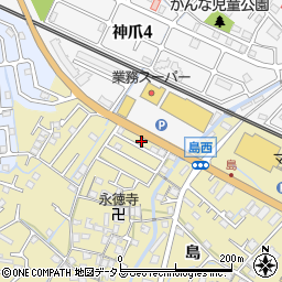 兵庫県高砂市米田町神爪151周辺の地図