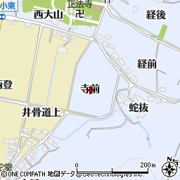 愛知県西尾市吉良町乙川寺前周辺の地図