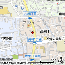 ジョリーパスタ宝塚南店周辺の地図