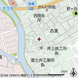 兵庫県姫路市大津区吉美724周辺の地図