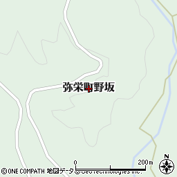 〒697-1121 島根県浜田市弥栄町野坂の地図
