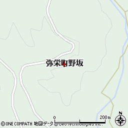 島根県浜田市弥栄町野坂周辺の地図