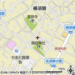 静岡県浜松市浜名区横須賀197周辺の地図