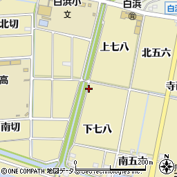 愛知県西尾市吉良町白浜新田周辺の地図
