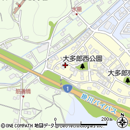 静岡県掛川市大多郎57周辺の地図