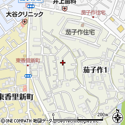 大阪府枚方市茄子作1丁目33周辺の地図
