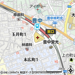 MOS BURGER エトレ豊中店周辺の地図