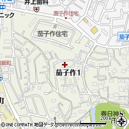 大阪府枚方市茄子作1丁目29周辺の地図