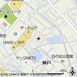 静岡県榛原郡吉田町神戸583周辺の地図