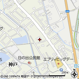 静岡県榛原郡吉田町神戸171周辺の地図