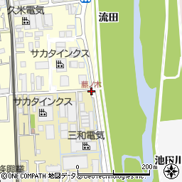 藤ノ木周辺の地図