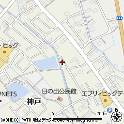 静岡県榛原郡吉田町神戸175周辺の地図