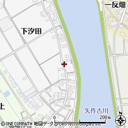 愛知県西尾市一色町松木島下汐田178周辺の地図