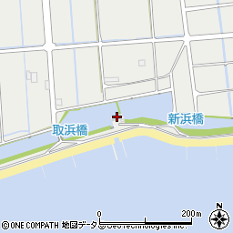 吉田新田排水機場周辺の地図