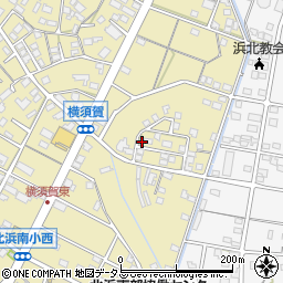 静岡県浜松市浜名区横須賀340-7周辺の地図