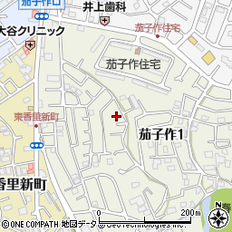 大阪府枚方市茄子作1丁目31周辺の地図