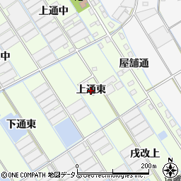 愛知県西尾市一色町千間（上通東）周辺の地図