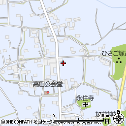 静岡県掛川市高田166周辺の地図