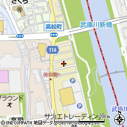 兵庫県宝塚市美幸町8周辺の地図