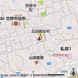 〒576-0052 大阪府交野市私部（丁目）の地図