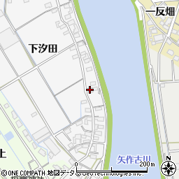 愛知県西尾市一色町松木島下汐田179周辺の地図