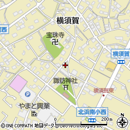 静岡県浜松市浜名区横須賀198周辺の地図