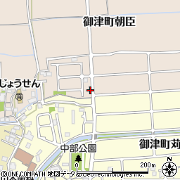 兵庫県たつの市御津町朝臣116-2周辺の地図