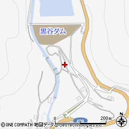 黒谷ダム周辺の地図