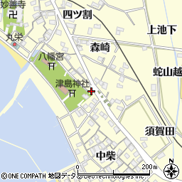 愛知県西尾市東幡豆町宮後31-1周辺の地図