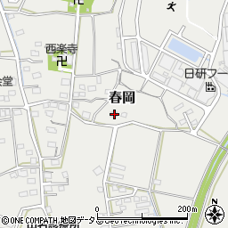 静岡県袋井市春岡641周辺の地図