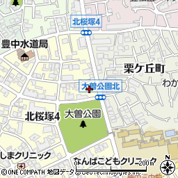セブンイレブン豊中北桜塚４丁目店周辺の地図