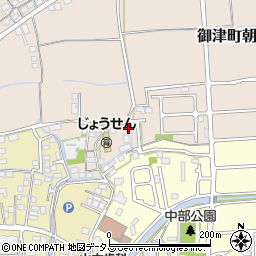 兵庫県たつの市御津町朝臣129-4周辺の地図