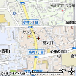 ペダル宝塚小林店周辺の地図