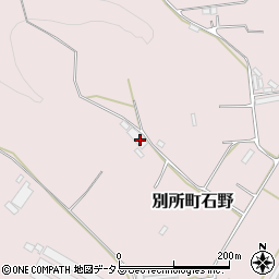 兵庫県三木市別所町石野1017周辺の地図