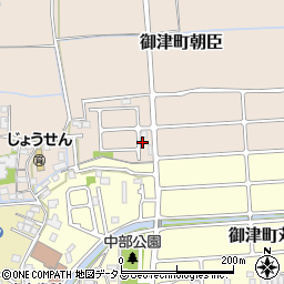 兵庫県たつの市御津町朝臣117-7周辺の地図