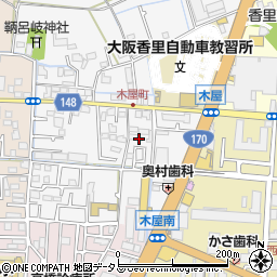 大阪府寝屋川市木屋町3周辺の地図