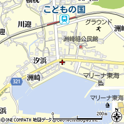 愛知県西尾市東幡豆町洲崎周辺の地図