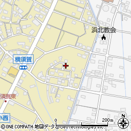 静岡県浜松市浜名区横須賀377周辺の地図