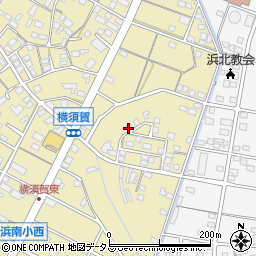 静岡県浜松市浜名区横須賀384周辺の地図