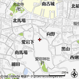 愛知県蒲郡市西浦町大谷ケ入周辺の地図
