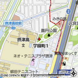 嘉円公園トイレ周辺の地図