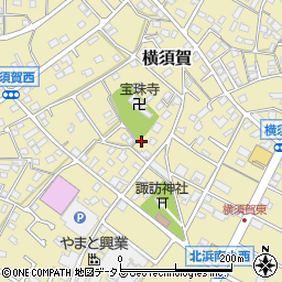 静岡県浜松市浜名区横須賀1073周辺の地図