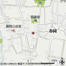 静岡県袋井市春岡372周辺の地図